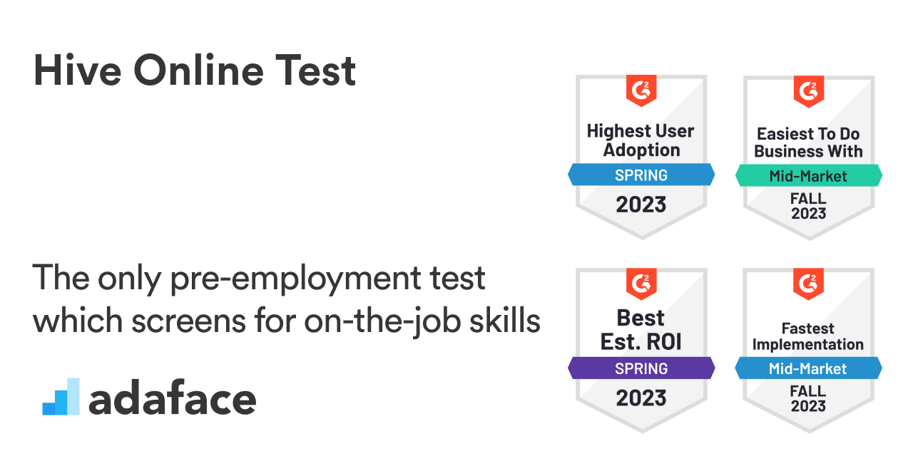 Apache Hive Proficiency Test | Big Data Skills Assessment