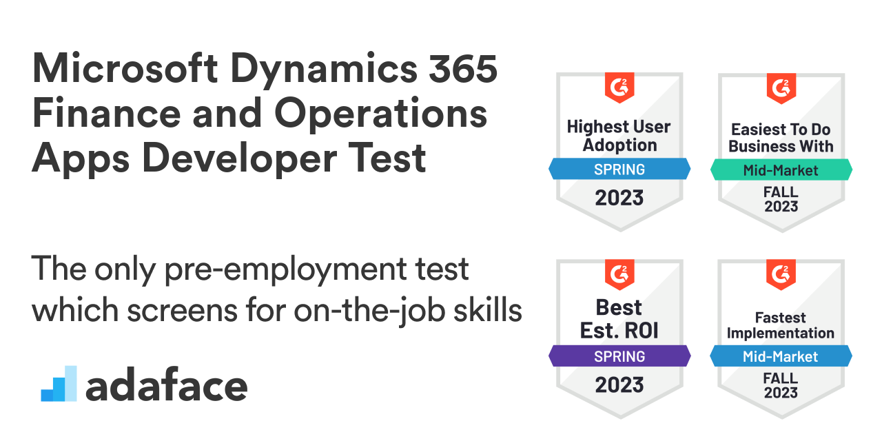 Microsoft Dynamics 365 Finance and Operations Developer Test